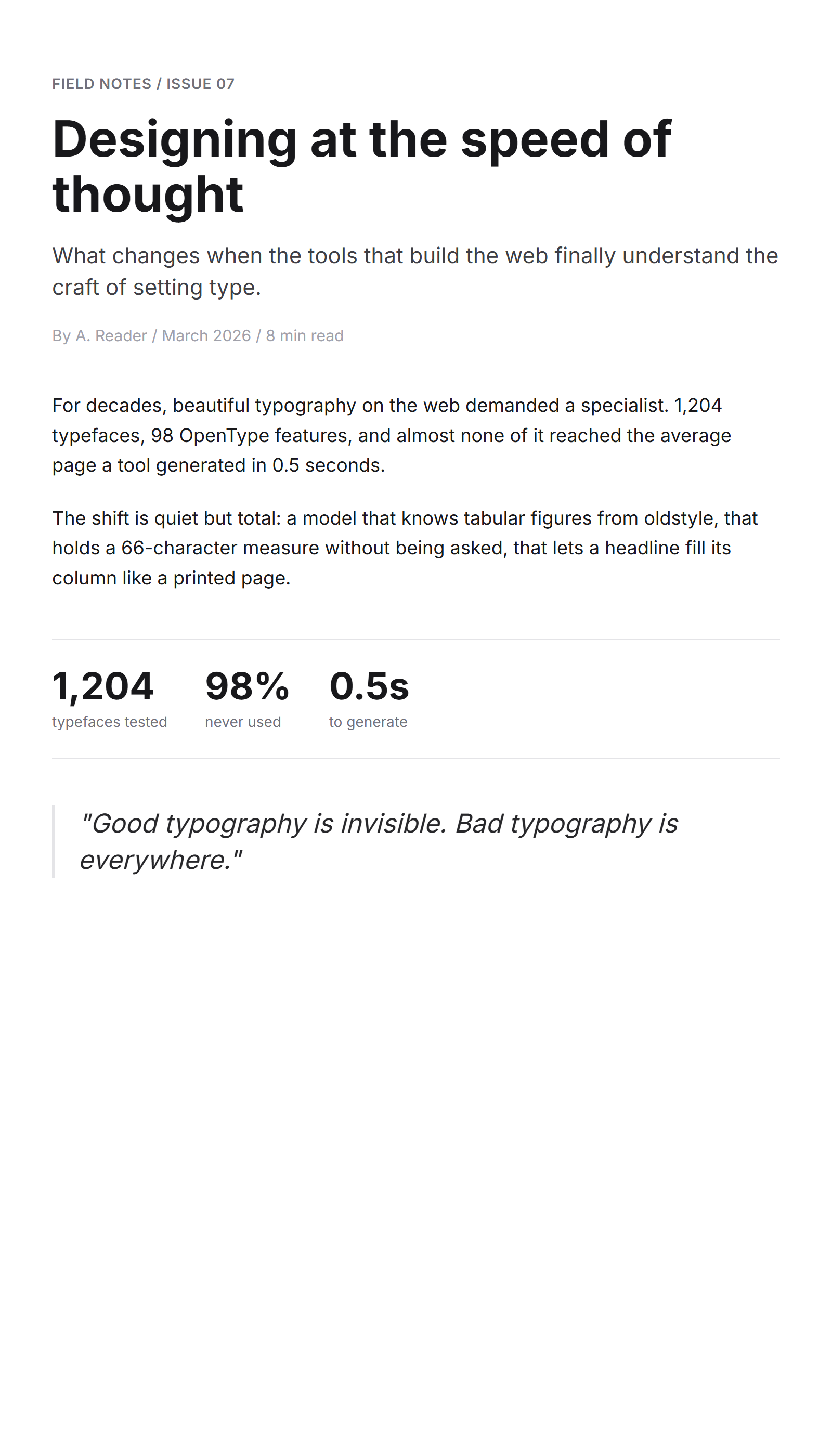 An editorial layout in a default sans-serif